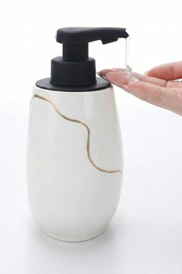 Bosilunlife Nordic Garden Automatic Soap Dispenser 17 oz - White