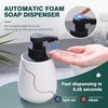 Bosilunlife Nordic Garden Automatic Soap Dispenser 17 oz - White - Thumbnail 4