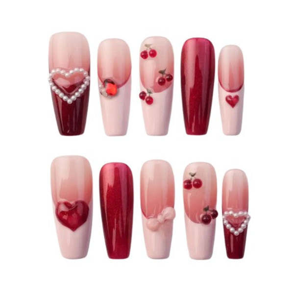 The Only Nails Cherry Kissed Press-On Nails