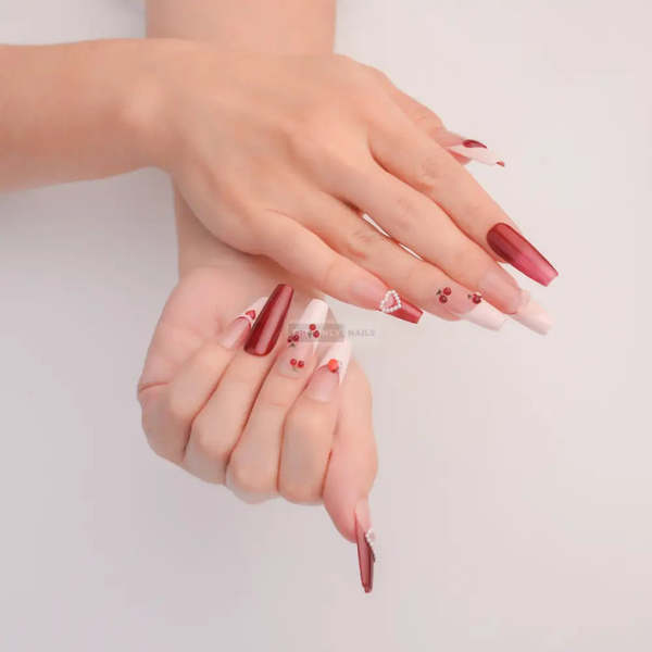The Only Nails Cherry Kissed Press-On Nails
