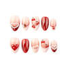 The Only Nails Cherry Kissed Short Almond Press-On Nails - Thumbnail 1