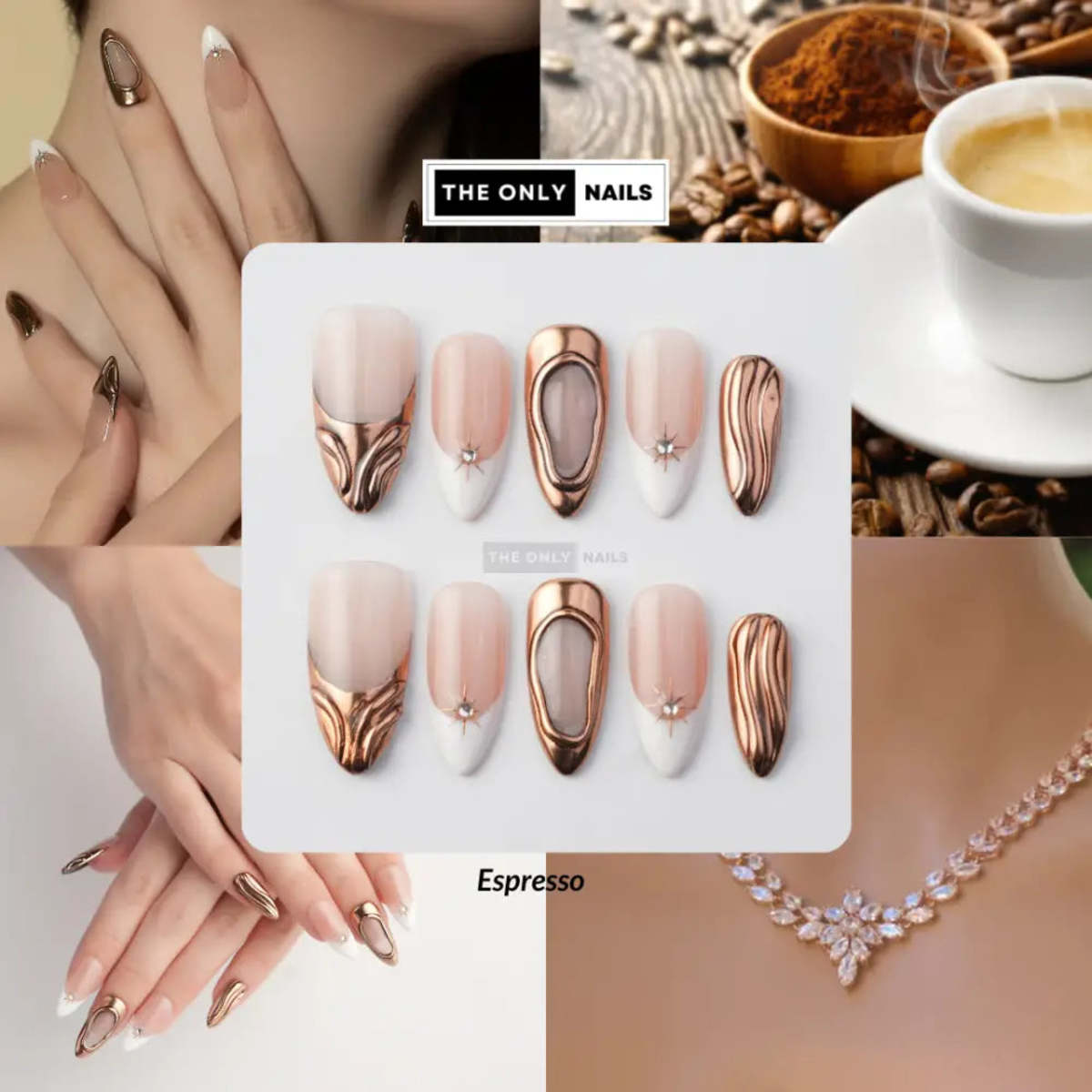 The Only Nails Espresso Press-On Nail Set - Image 7 of 10