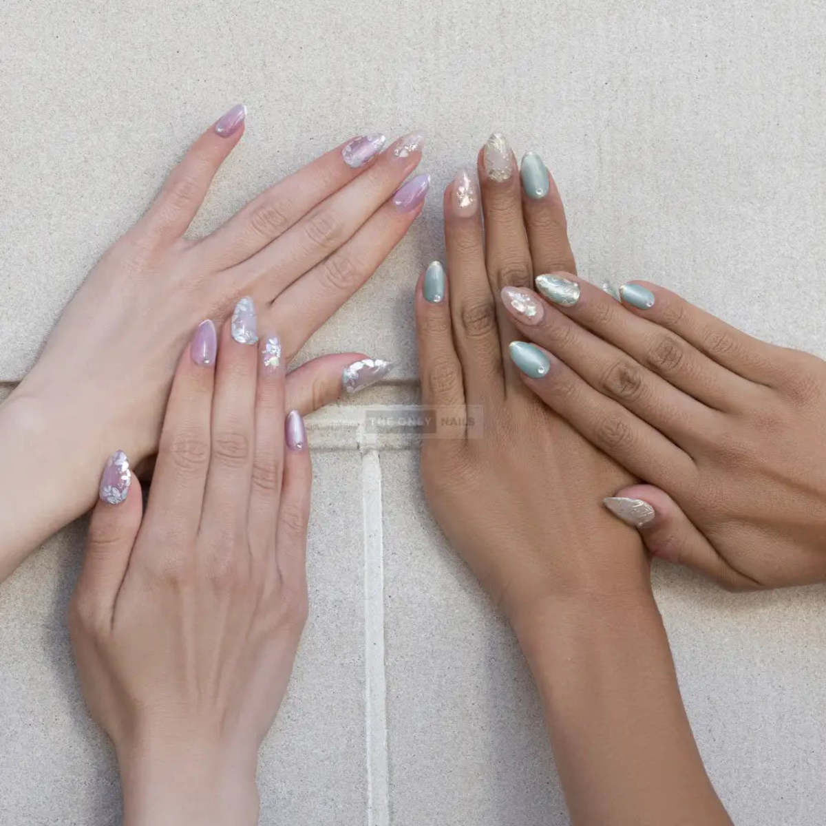 The Only Nails Jade Bloom Short Almond Press-On Nails - Image 5 of 11