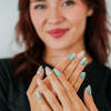 The Only Nails Jade Bloom Short Almond Press-On Nails - Thumbnail 7