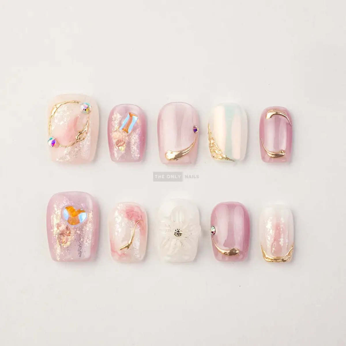 The Only Nails Opal Elegance Short Square Press-On Nails - Image 2 of 8