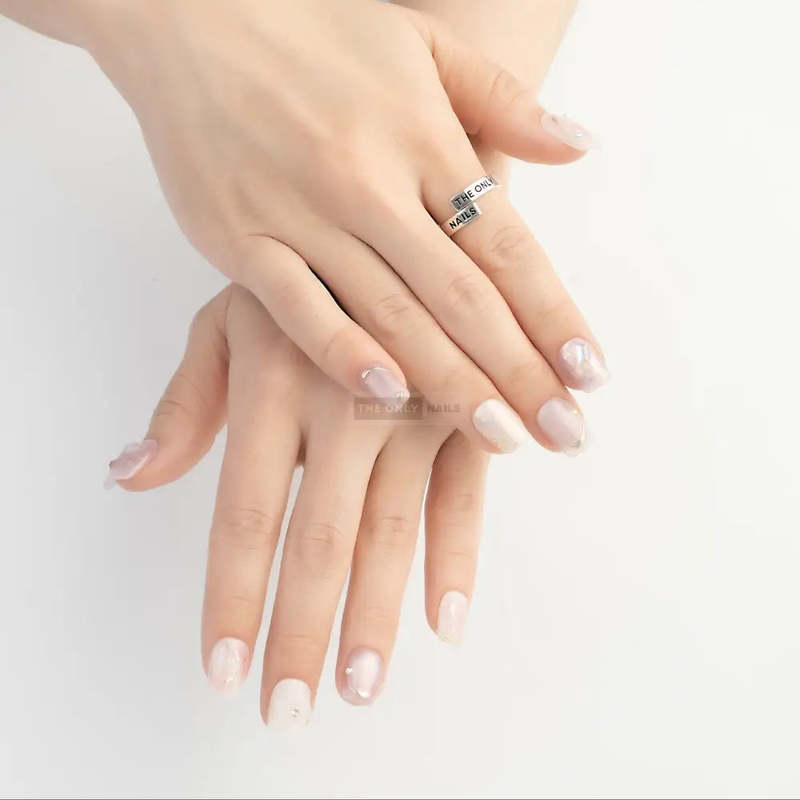 The Only Nails Opal Elegance Short Square Press-On Nails