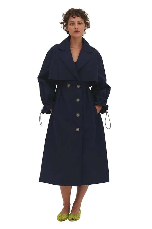Find Me Now Dabni Trench Coat - Navy Find Me Now Dabni Trench Coat - Navy