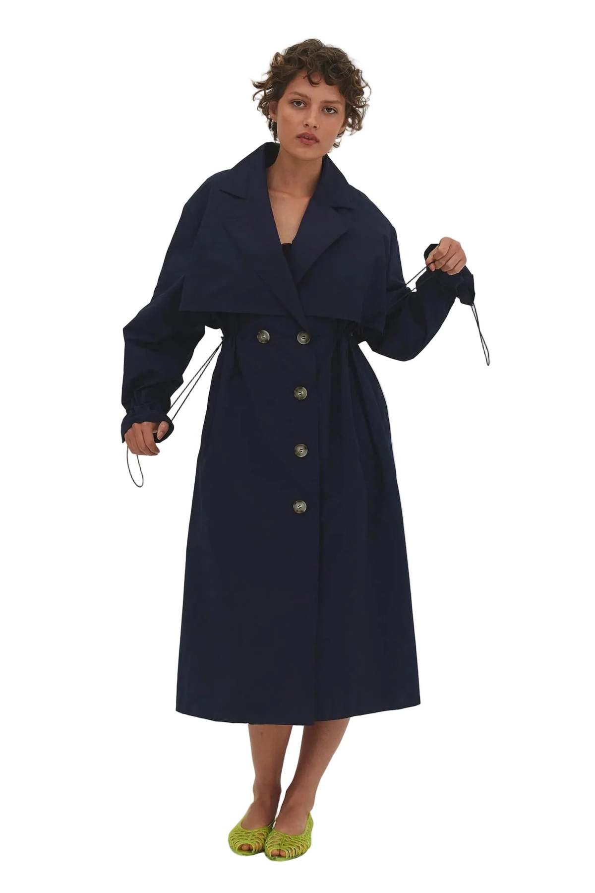 Find Me Now Dabni Trench Coat - Navy - Image 4 of 8
