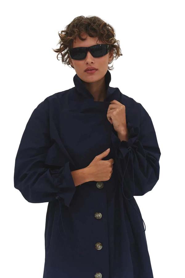Find Me Now Dabni Trench Coat - Navy