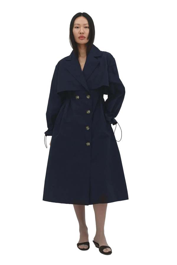 Find Me Now Dabni Trench Coat - Navy