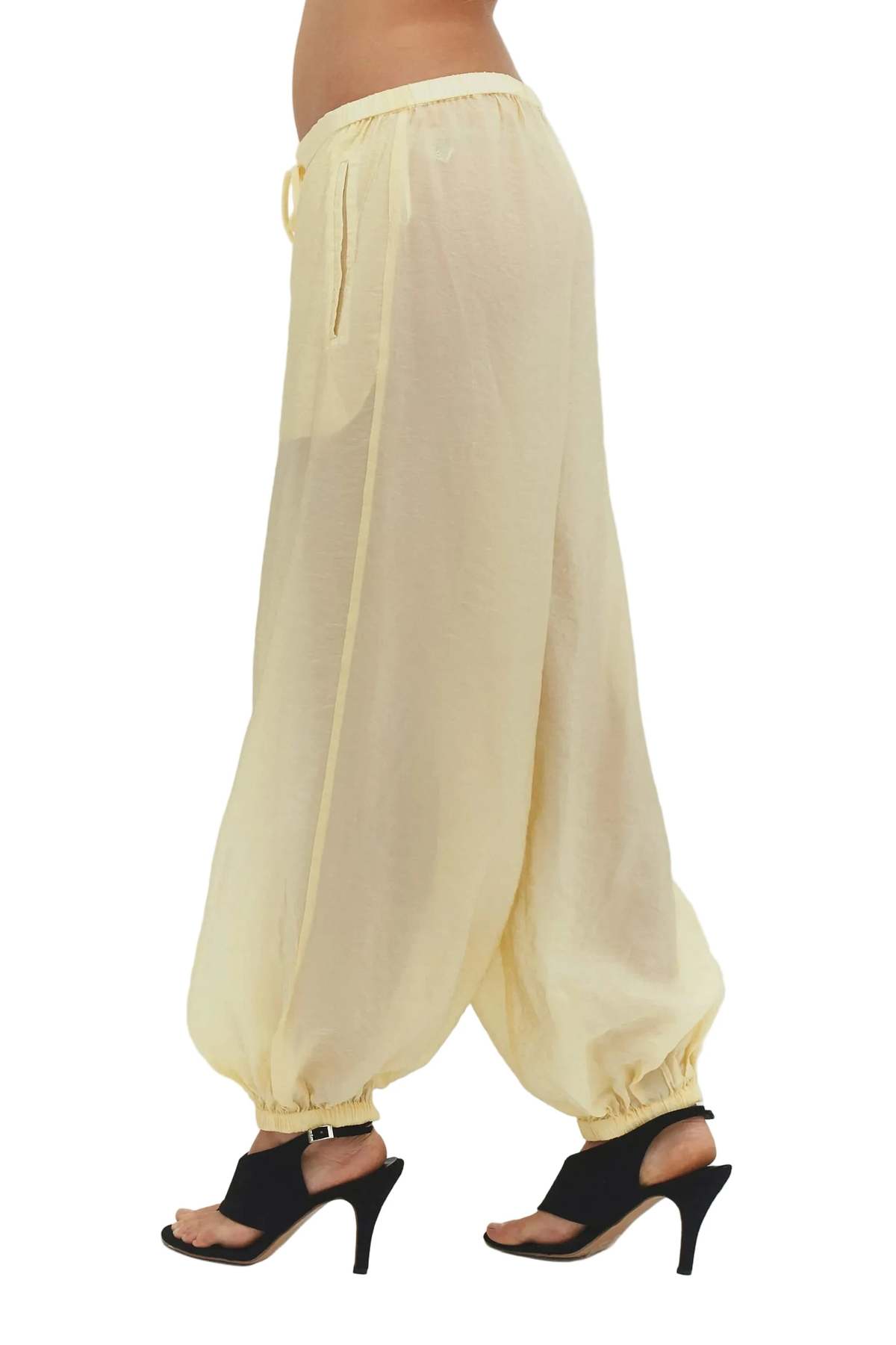 Find Me Now Zora Voile Balloon Pant - Butter - Image 5 of 7