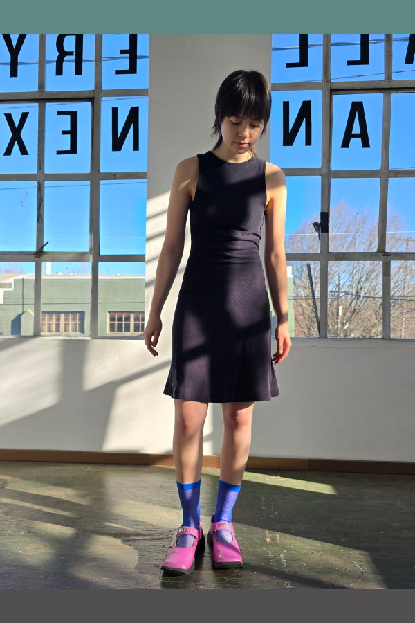 Vintage Armani Jeans Stretchy Ribbed Dress