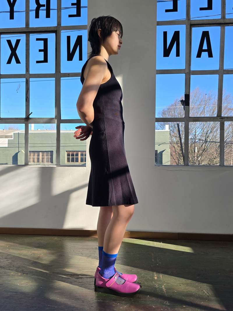 Vintage Armani Jeans Stretchy Ribbed Dress