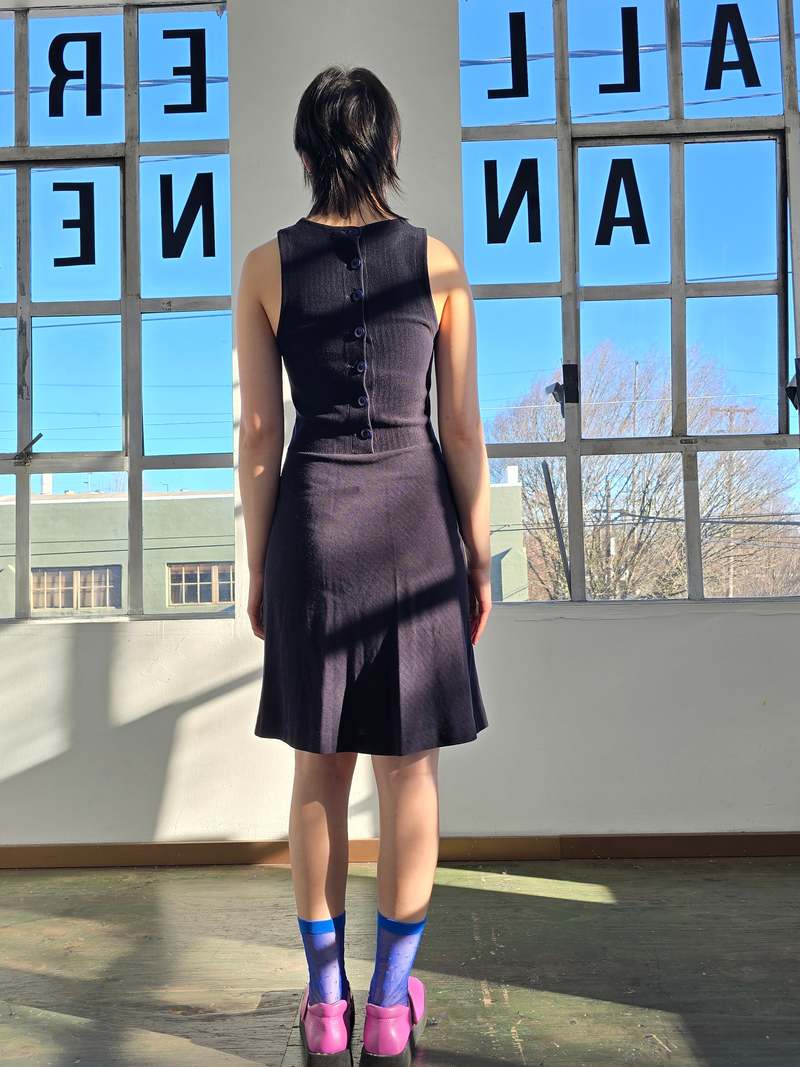 Vintage Armani Jeans Stretchy Ribbed Dress