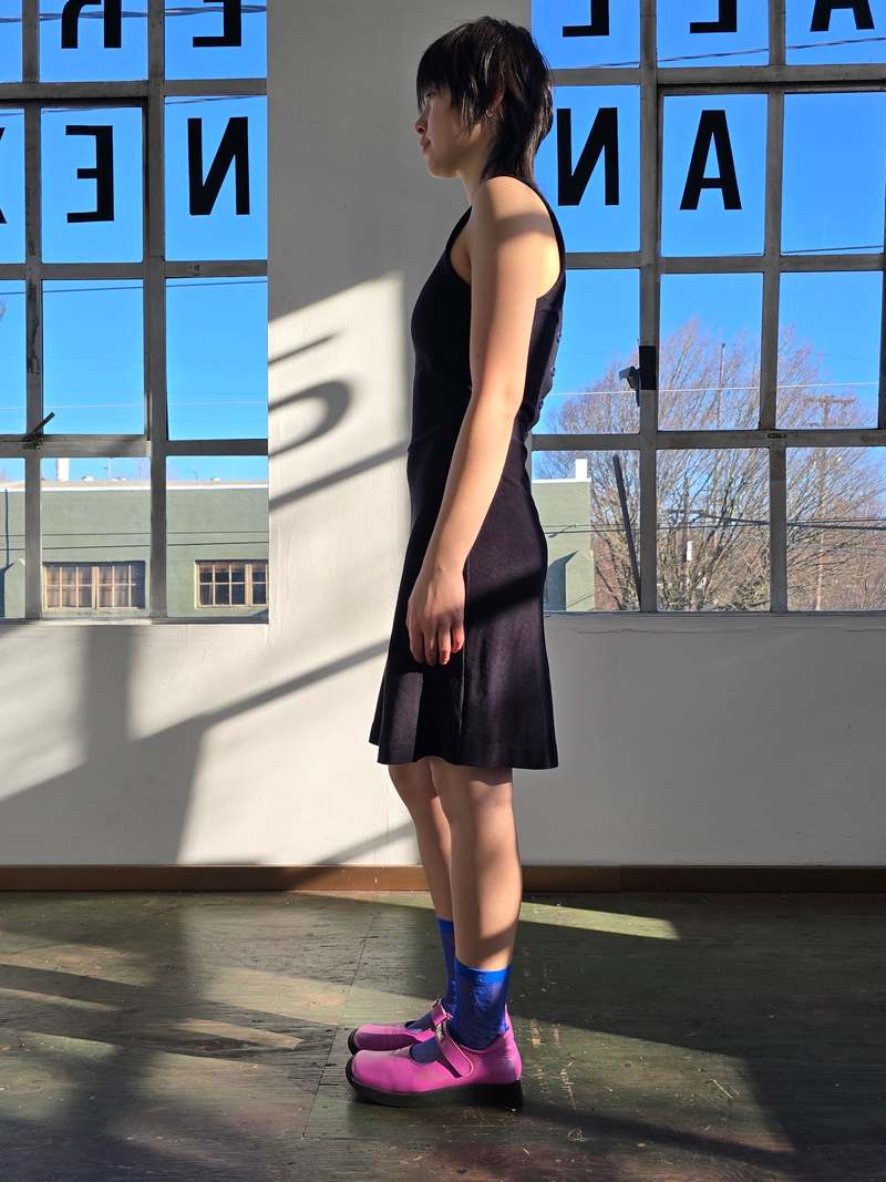 Vintage Armani Jeans Stretchy Ribbed Dress