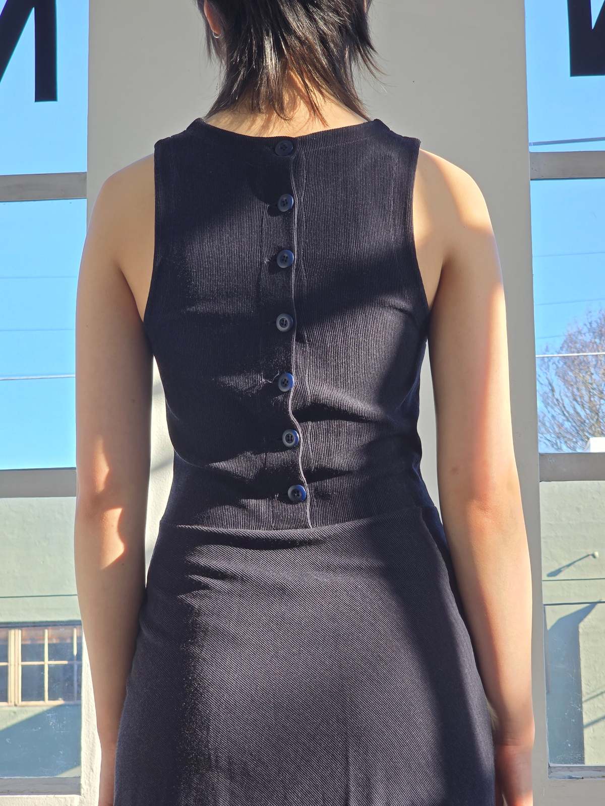 Vintage Armani Jeans Stretchy Ribbed Dress - Image 6 of 6