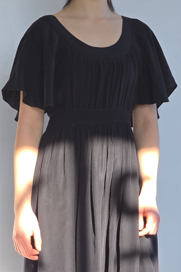 Vintage Barneys NY 2000s Black Silk Dress