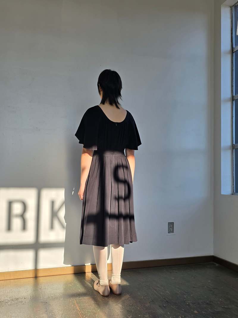 Vintage Barneys NY 2000s Black Silk Dress