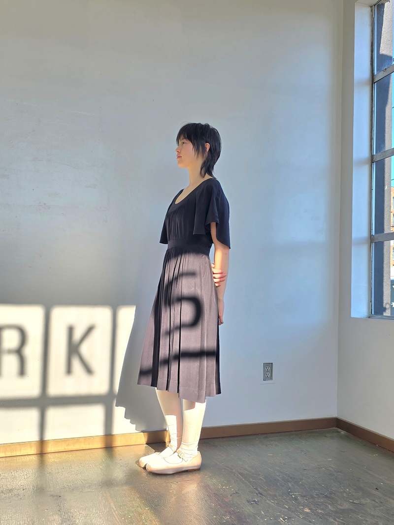 Vintage Barneys NY 2000s Black Silk Dress