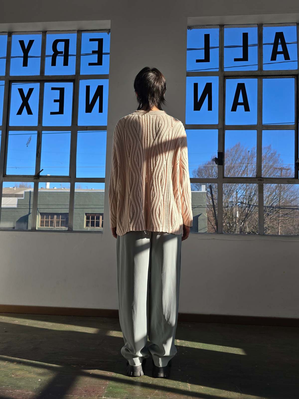 Vintage Les Copains Soft Pink Cotton & Silk Cardigan - Sweater - Image 3 of 6