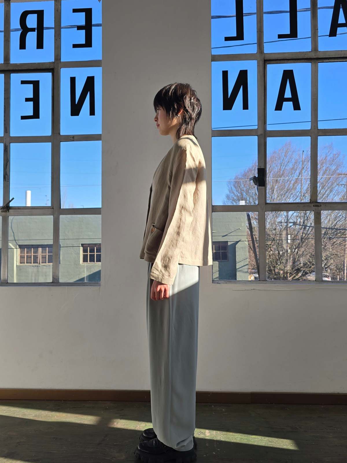 Vintage Lilith Oat Linen Jacket - Image 3 of 5