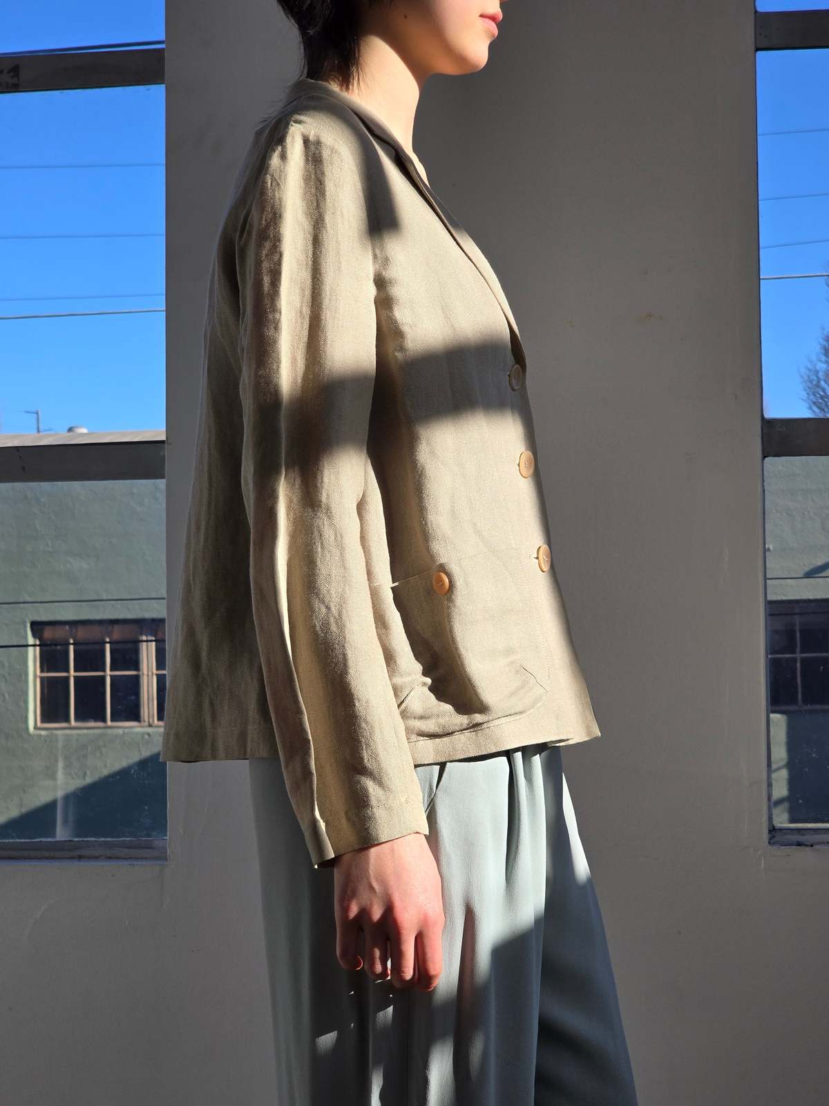 Vintage Lilith Oat Linen Jacket - Image 5 of 5