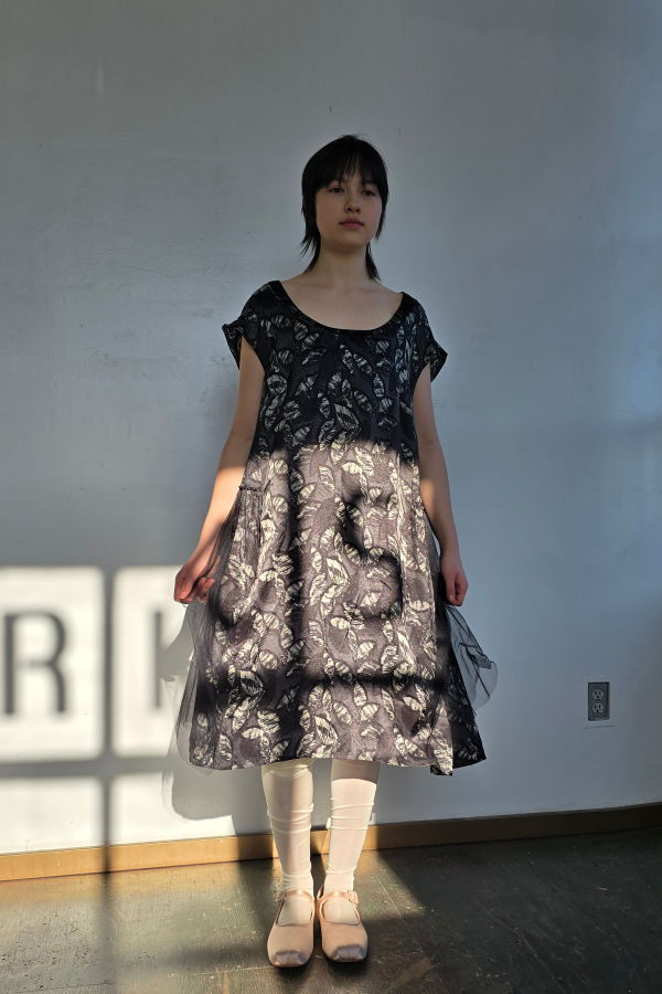 Vintage Lilith Tulle Trimmed Dress