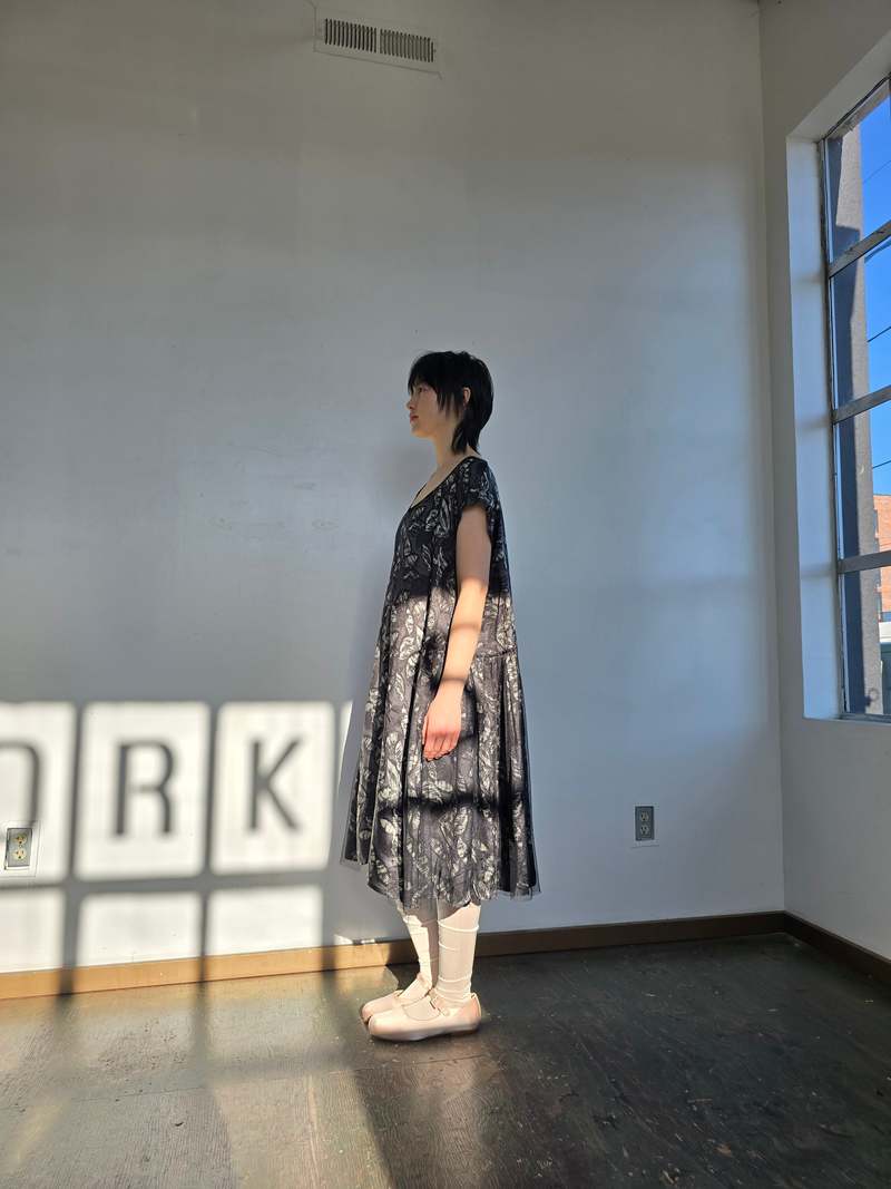 Vintage Lilith Tulle Trimmed Dress