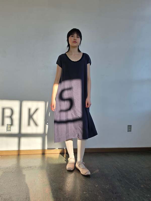 Vintage Luxe Black Silk Easy Dress