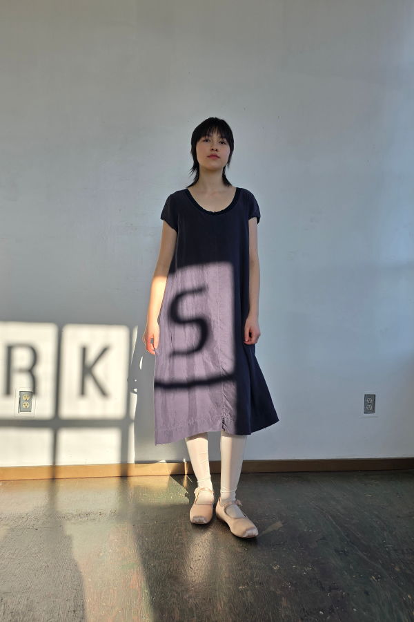 Vintage Luxe Black Silk Easy Dress