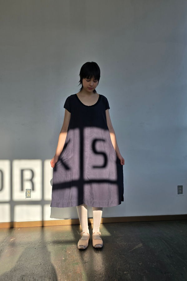 Vintage Luxe Black Silk Easy Dress