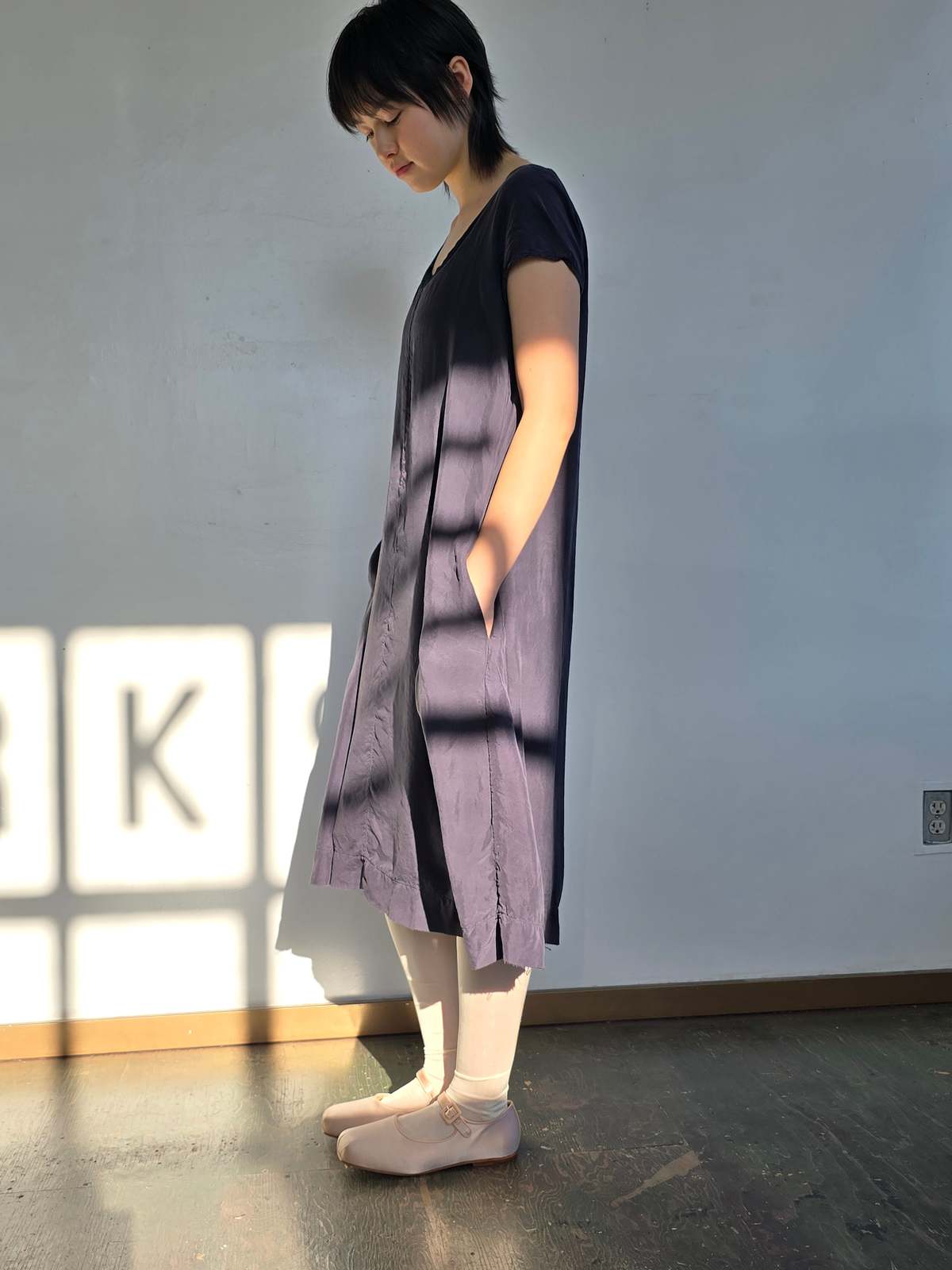 Vintage Luxe Black Silk Easy Dress - Image 4 of 4