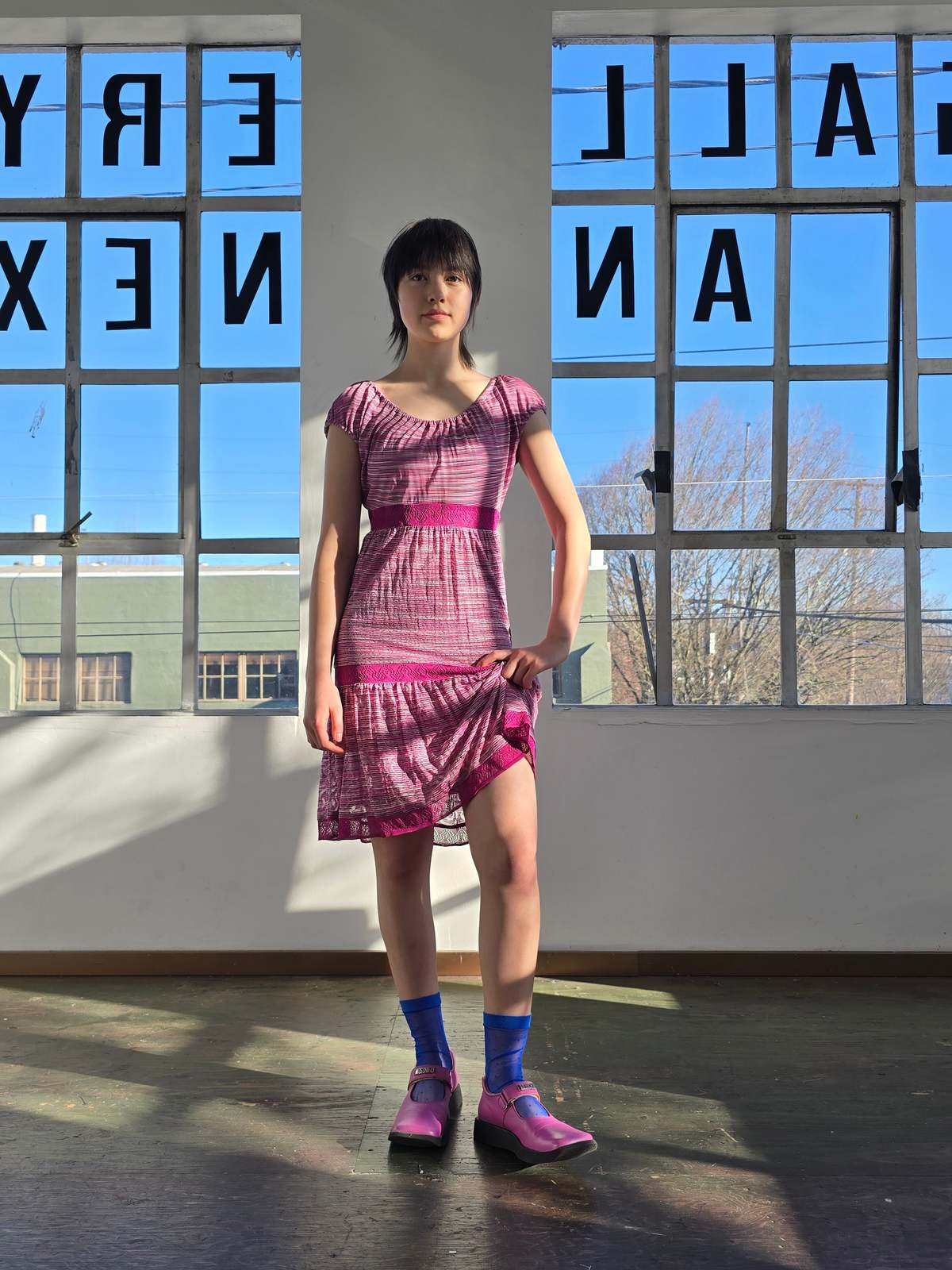 Vintage Missoni Pink Knit Dress - Image 1 of 5