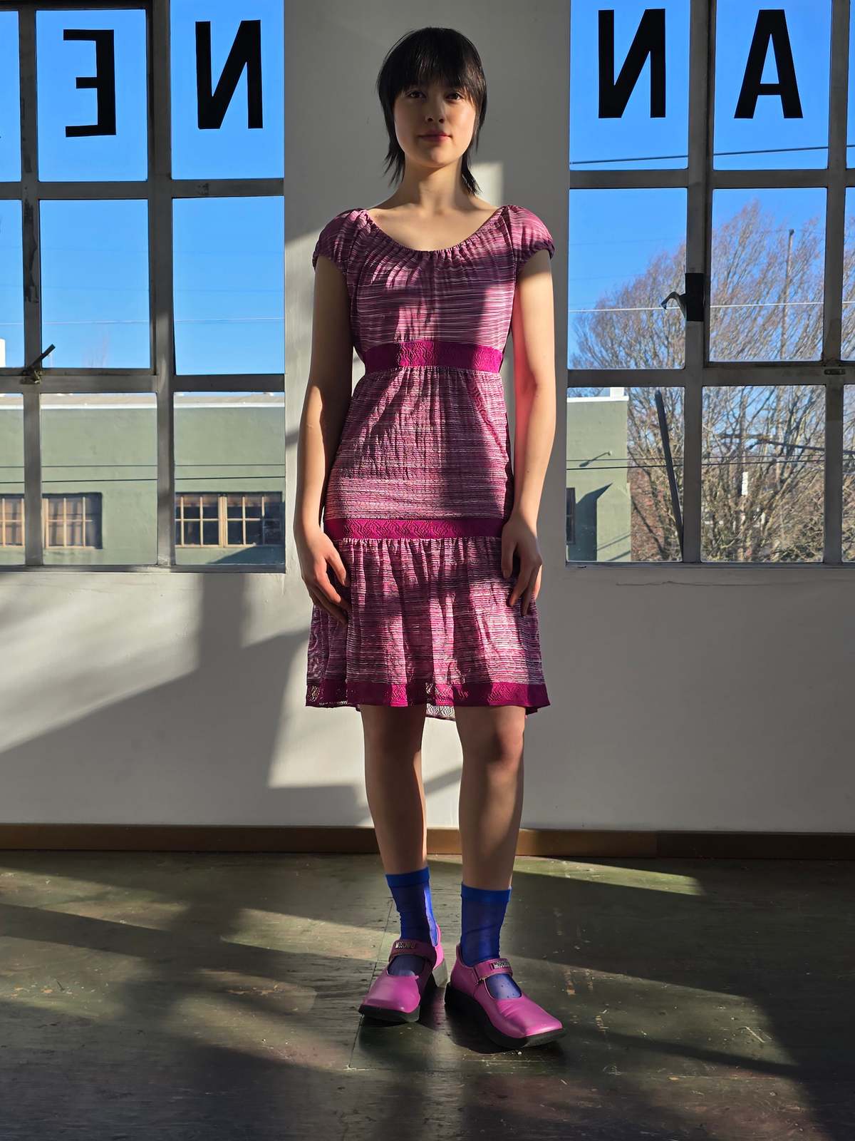 Vintage Missoni Pink Knit Dress - Image 5 of 5