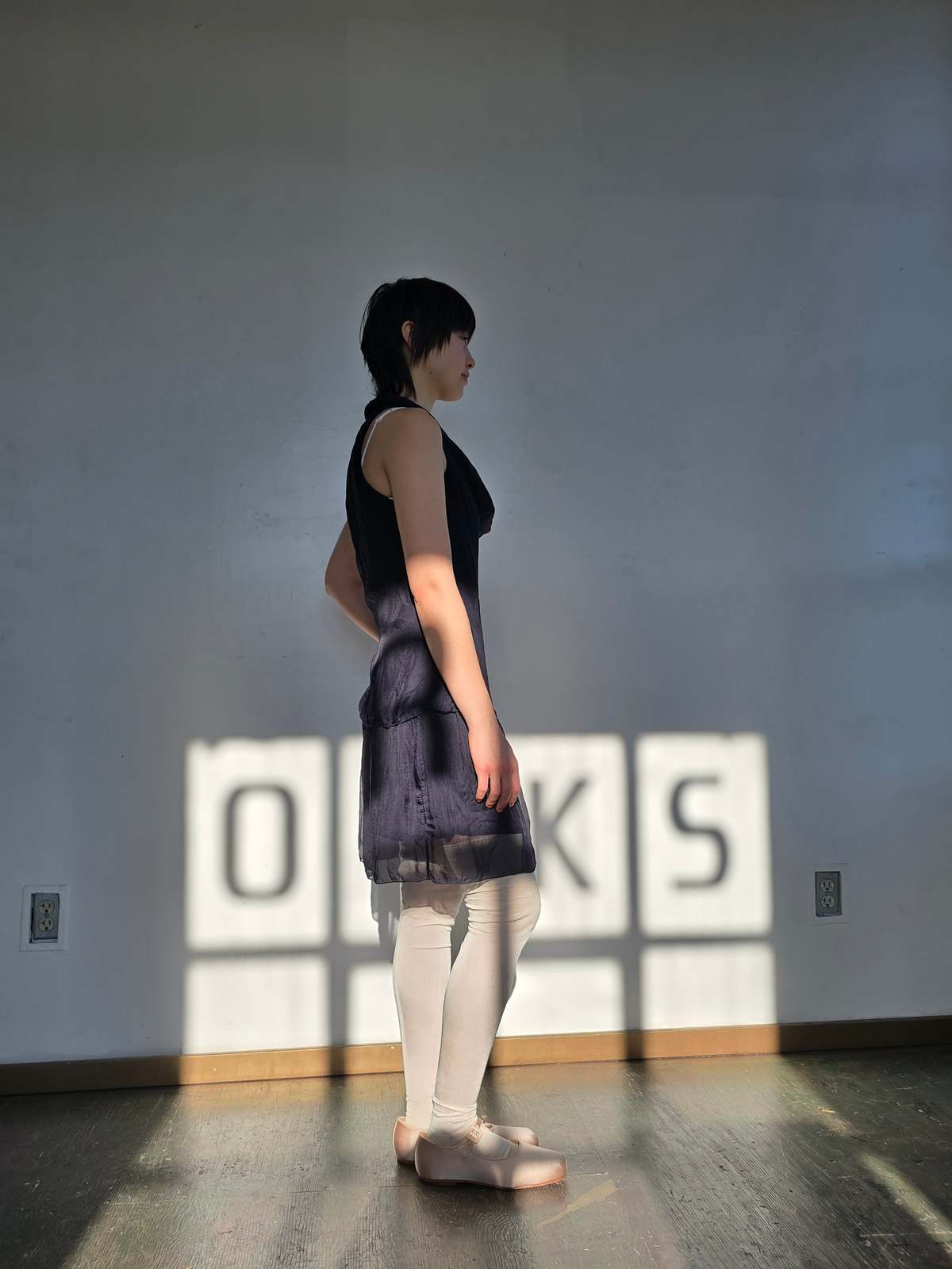 Vintage Navy Layered Silk Minidress - Image 2 of 3