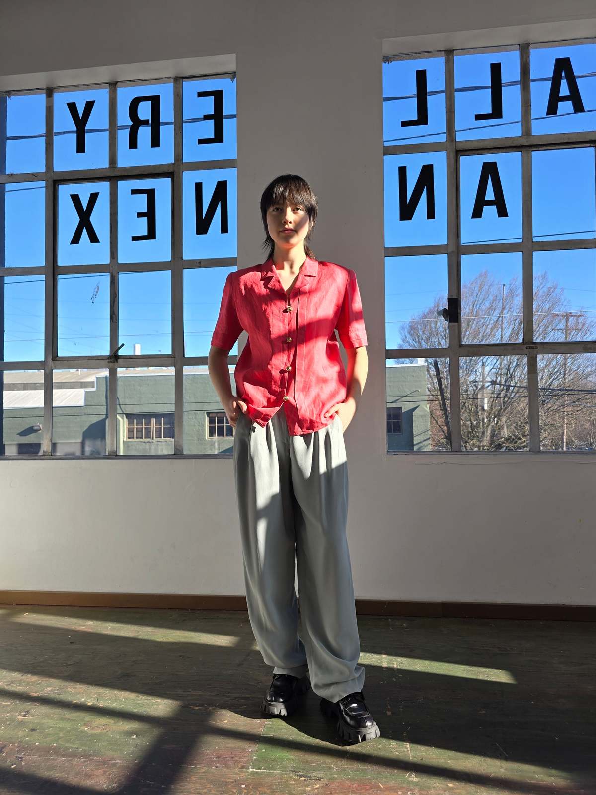 Vintage Valentino Poppy Linen Blouse Top - Image 5 of 5