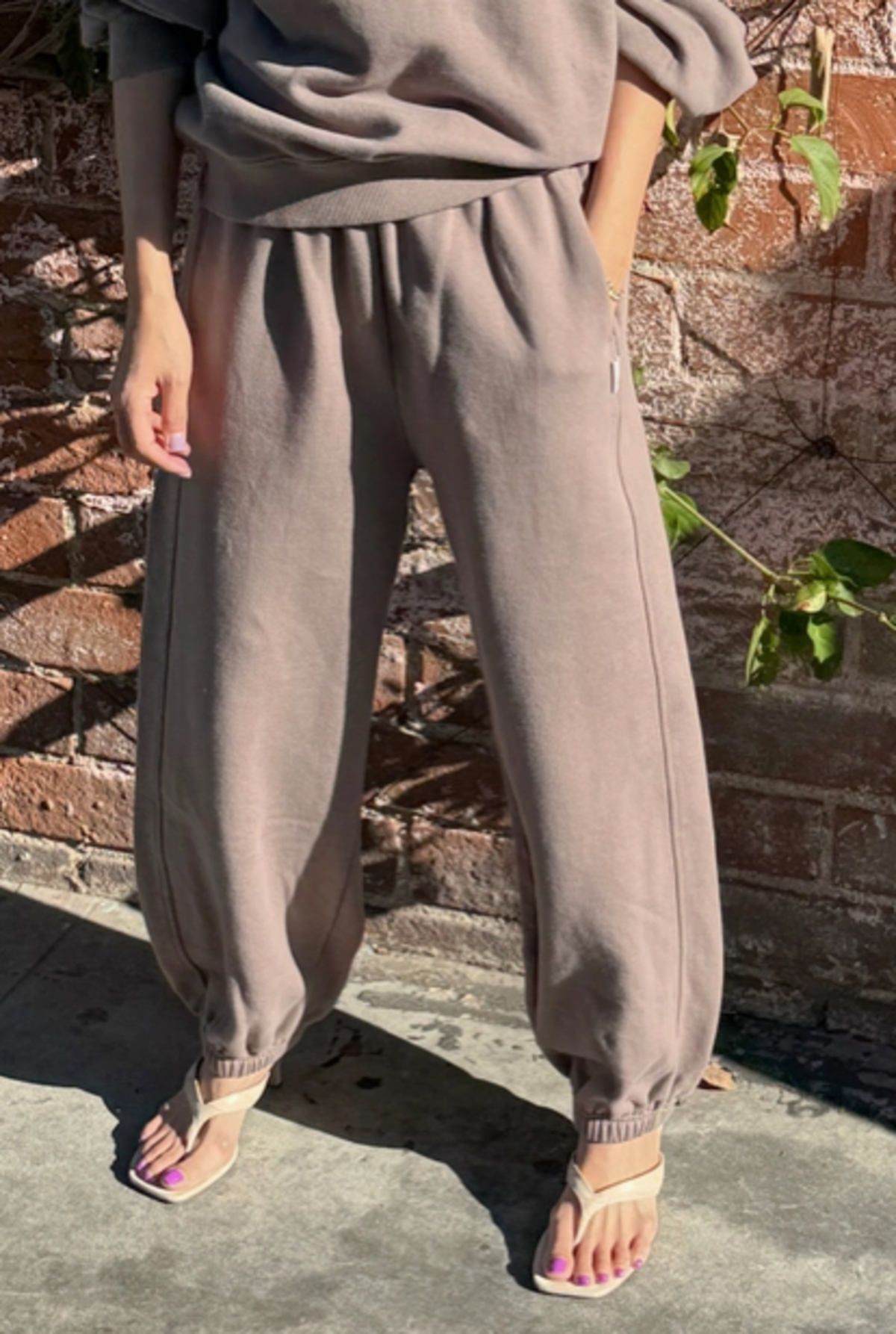 Le Bon Shoppe French Terry Balloon Pants - Image 2 of 3