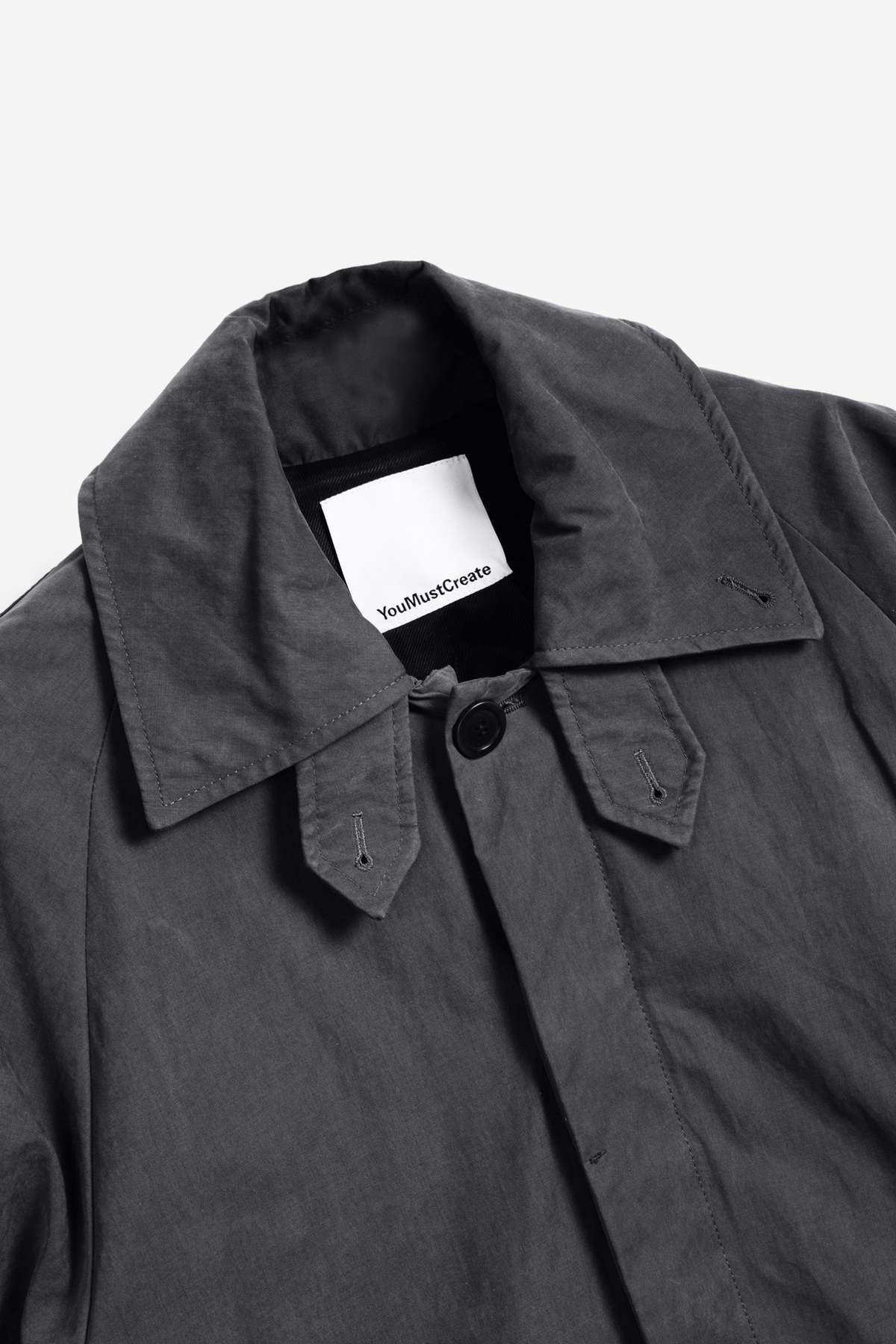 YMC Runner Trench Coat - Grey - Image 3 of 3