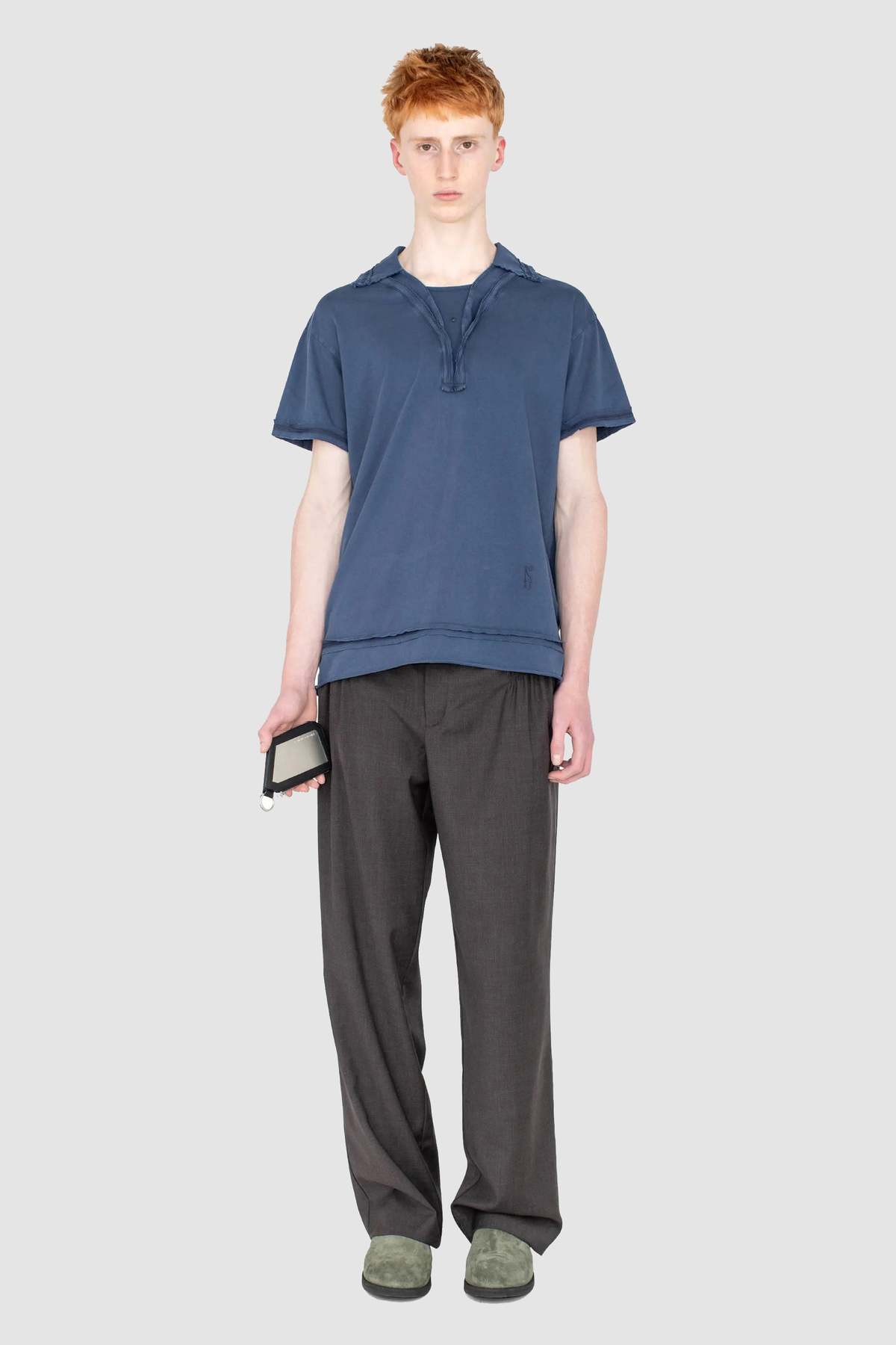 kiko kostadinov Otak Polo Shirt - Navy - Image 1 of 10