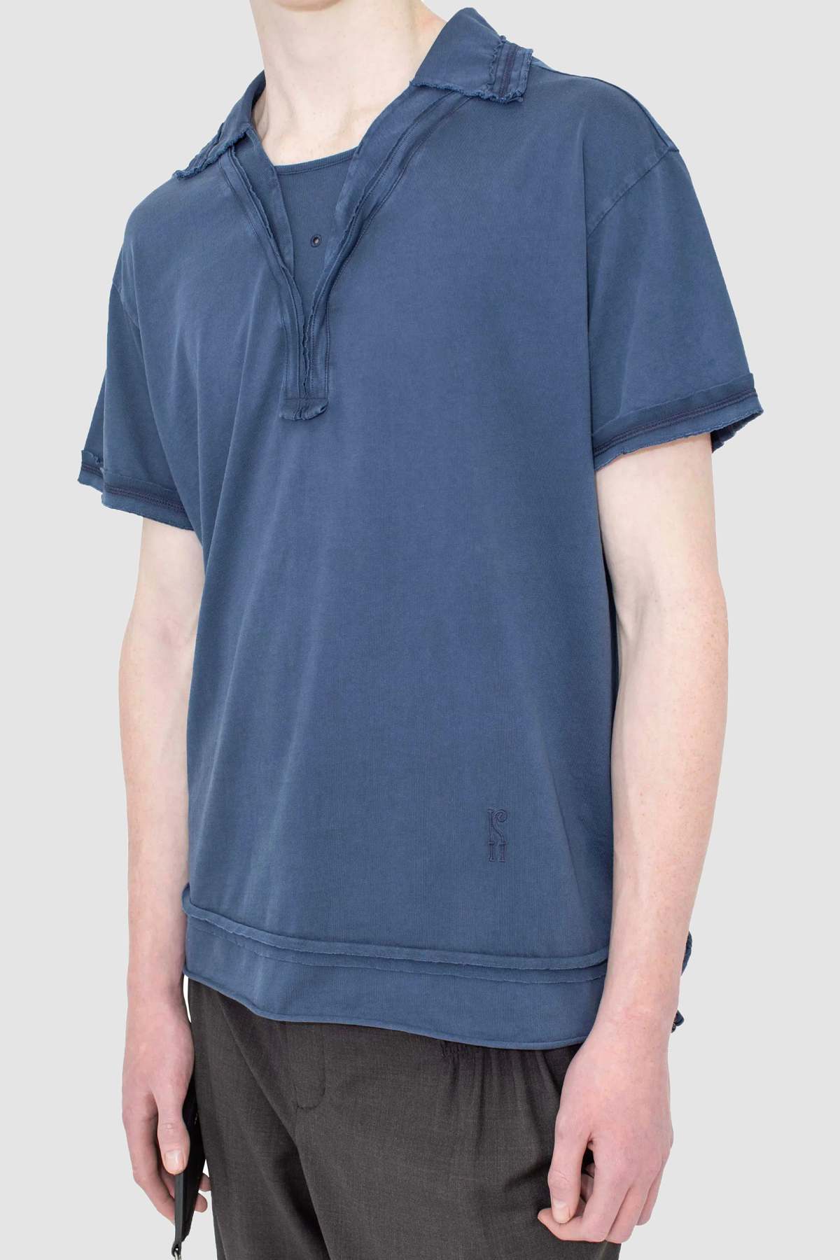 kiko kostadinov Otak Polo Shirt - Navy - Image 5 of 10