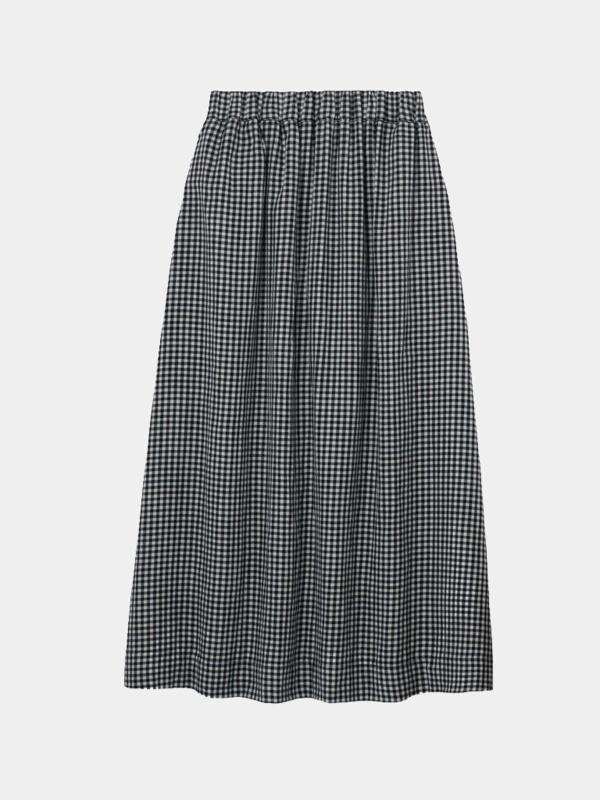 beaumont organic Goldie-Cay Skirt in Monochrome Gingham - Image 2 of 5