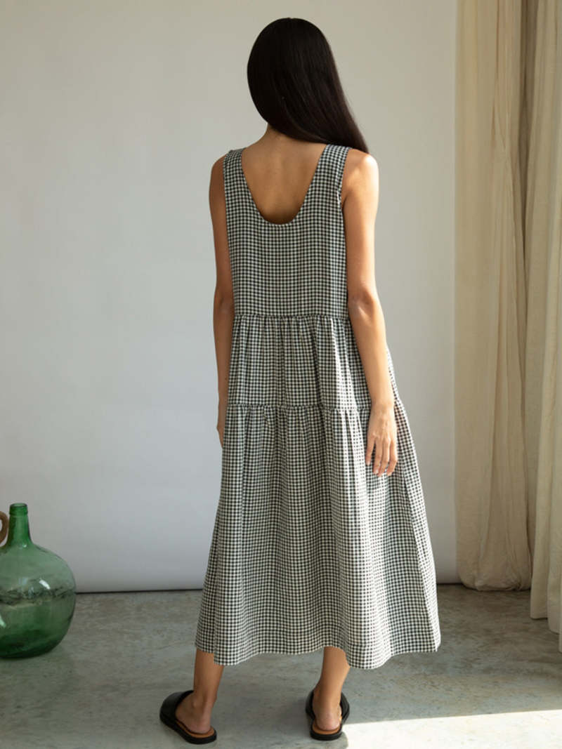 Beaumont Organic Kyra-Cay Dress - Monochrome Gingham