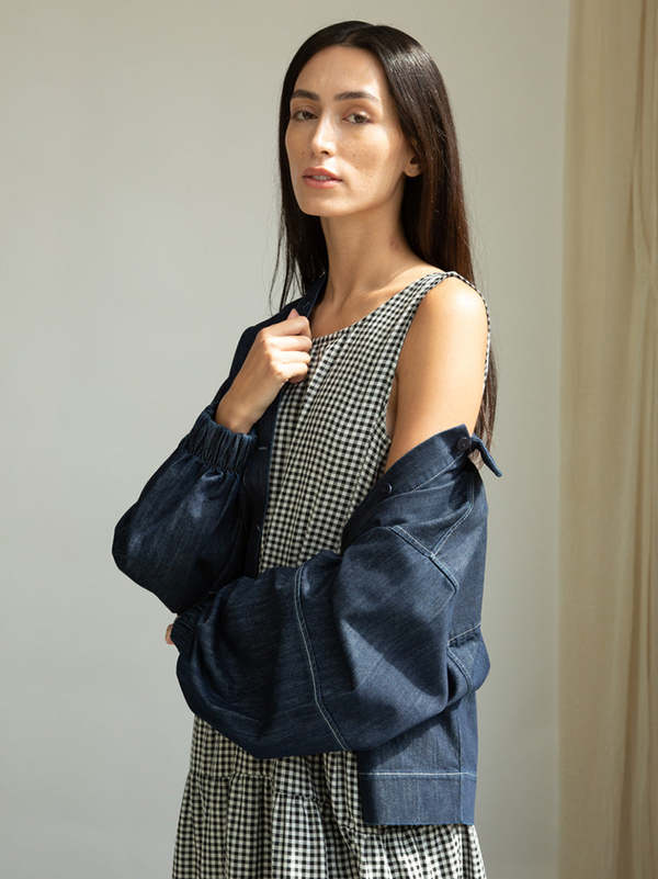 Beaumont Organic Kyra-Cay Dress - Monochrome Gingham