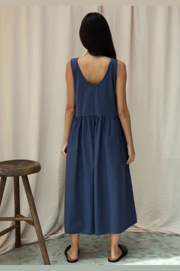 Beaumont Organic Rory Poplin Jumpsuit - Midnight