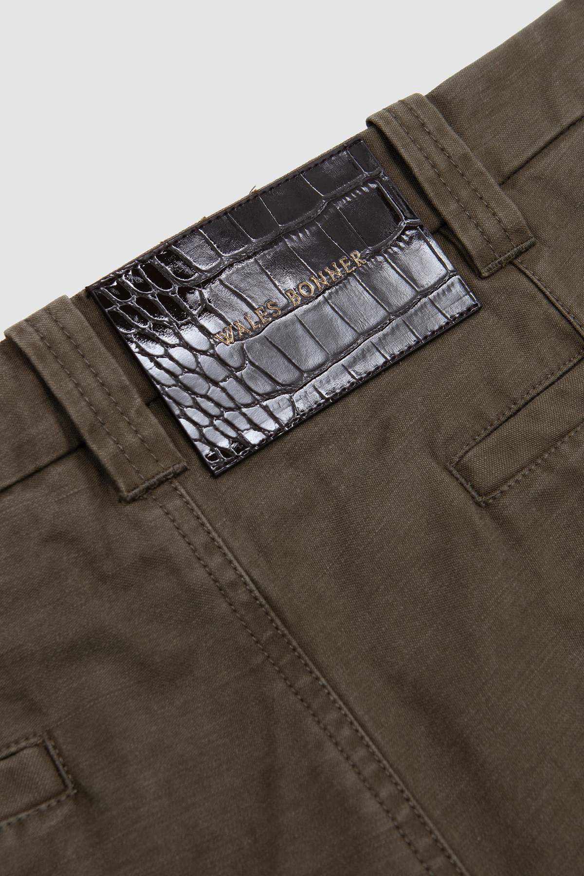 Wales Bonner Brixton Short Shorts - Olive - Image 5 of 6