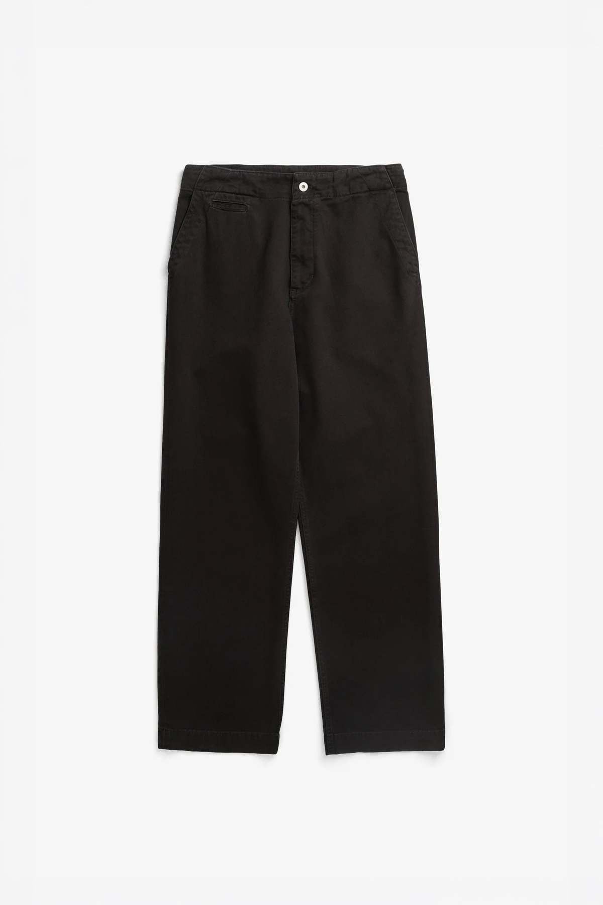 Norse Projects Hengifoss High Waist Heavy Twill Trouser Pant - Black - Image 4 of 7