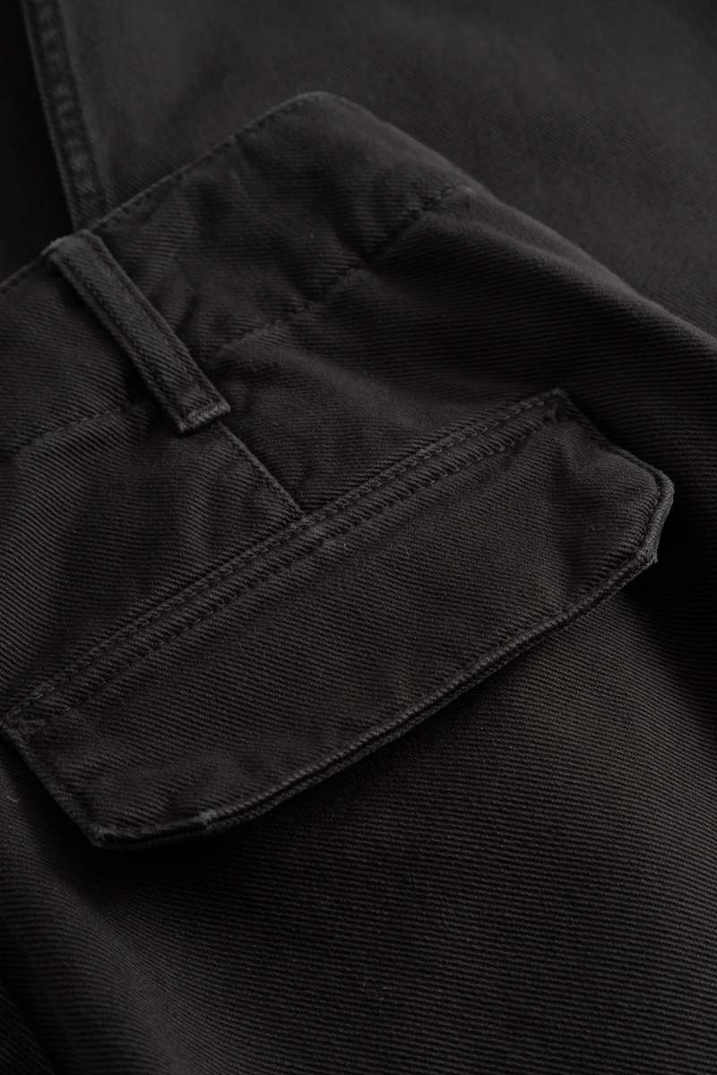 Norse Projects Hengifoss High Waist Heavy Twill Trouser Pant - Black