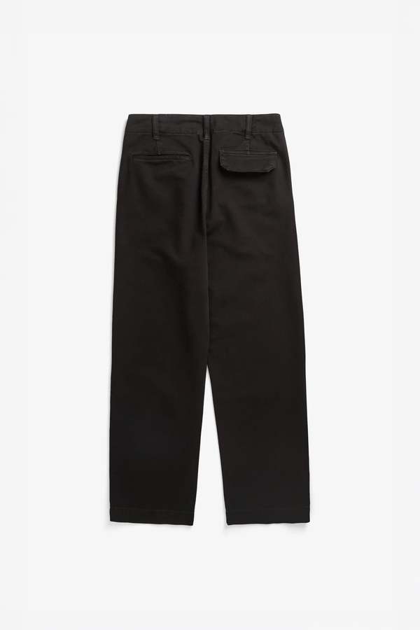 Norse Projects Hengifoss High Waist Heavy Twill Trouser Pant - Black