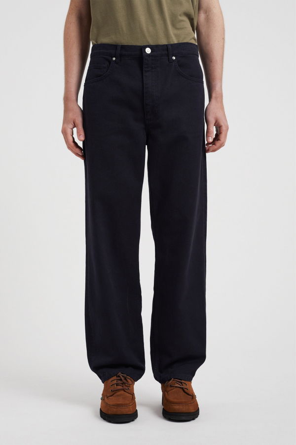 Norse Projects Mogens Relaxed 5 Pocket Heavy Twill Trousers - Dark Navy