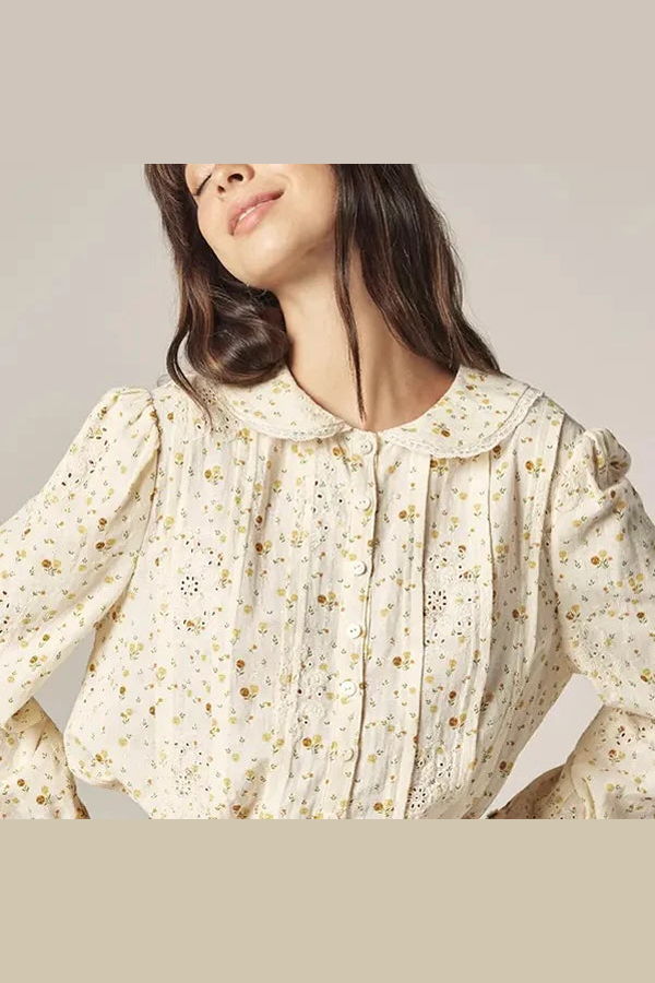 amente Peter Pan Shirt Top